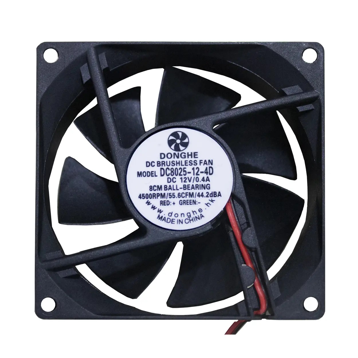 Donghe DC8025-12-4DB 4500 RPM 8x8 cm Fırçasız Fan