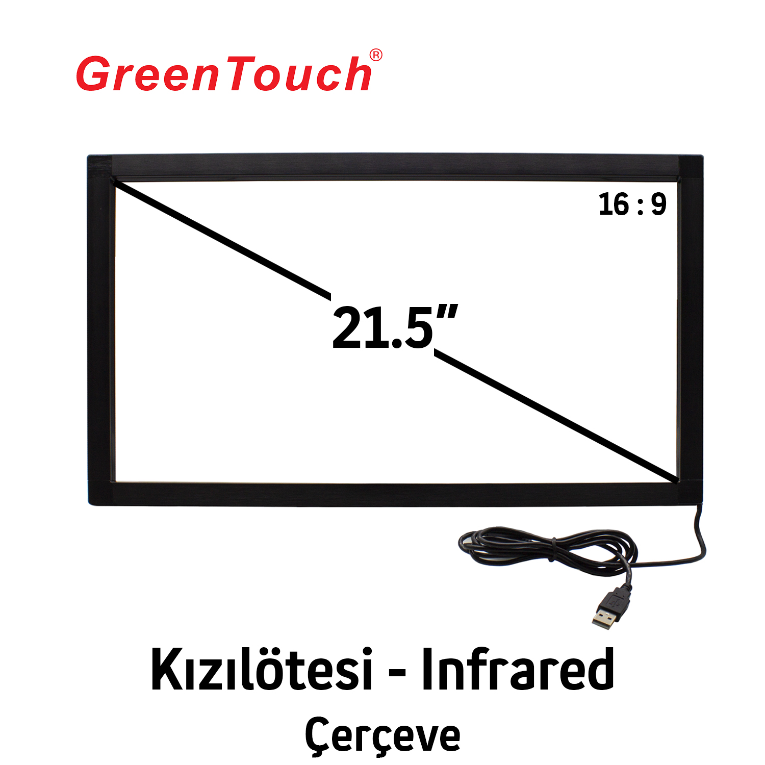 GreenTouch 21.5" Kızılötesi - Infrared Dokunmatik Çerçeve
