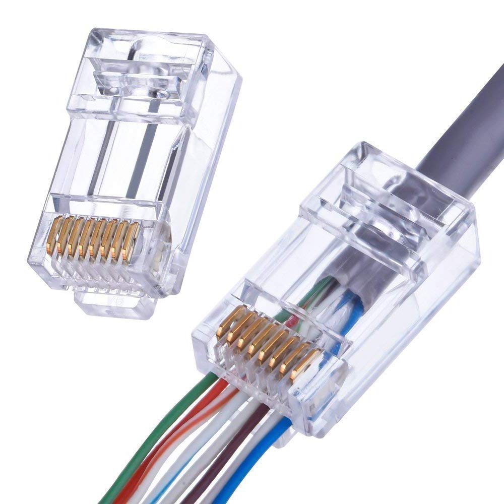 Ez RJ45 Cat6 Yeni Nesil Delikli Jack 100 Konnektör