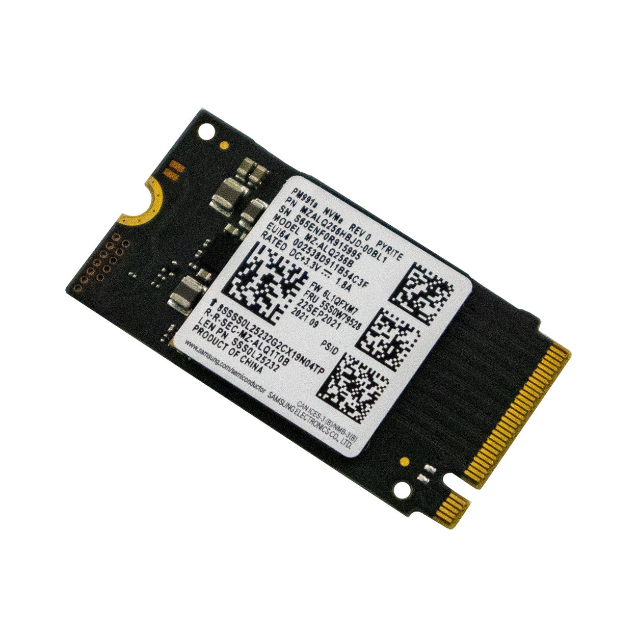 Samsung MZ-ALQ2560 256 GB M.2 2242 NVMe SSD