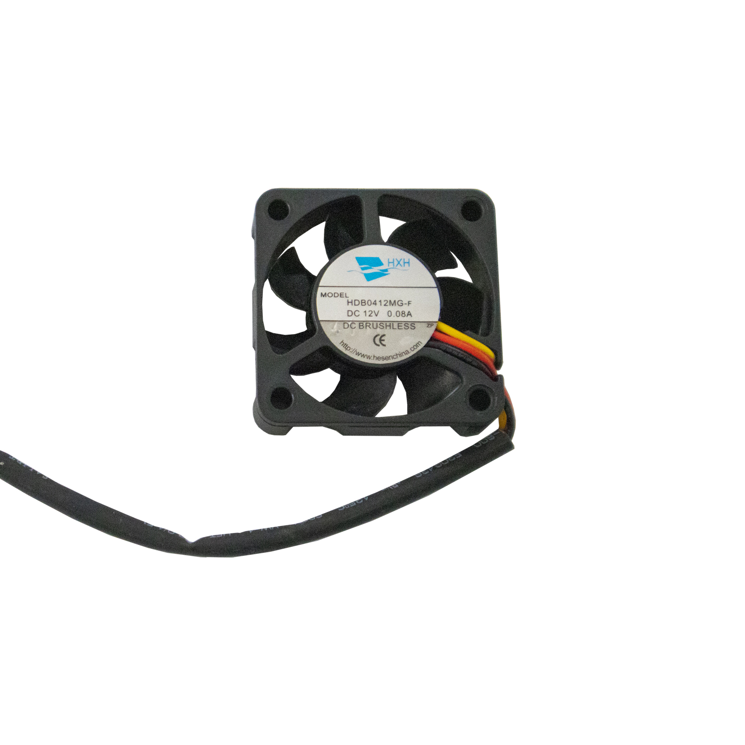 HXH Fan DC Brushless 40x40x10mm, 12V - 0.08A, Model HDB0412MG-F