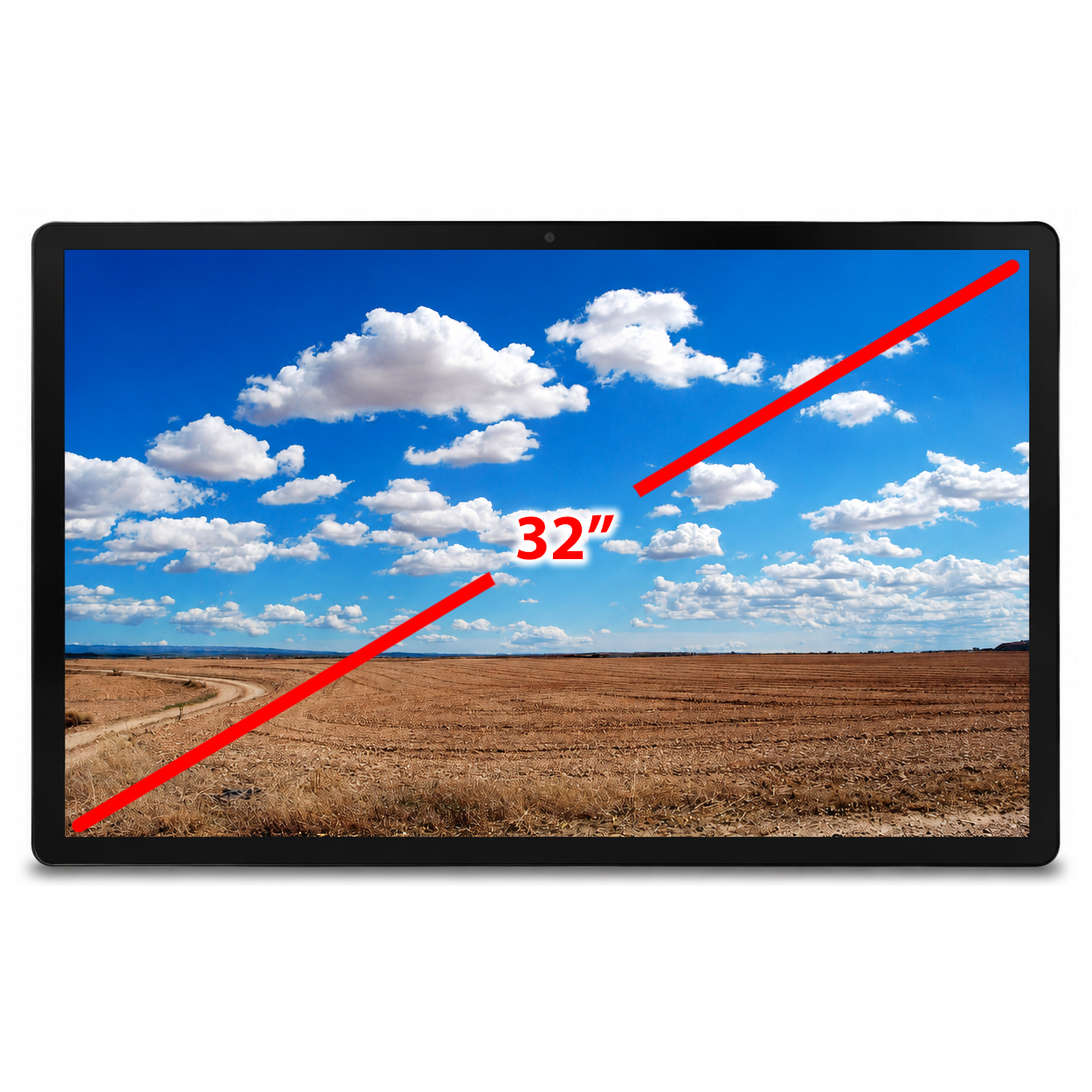 Ninova 32 inch NV-3200 Full HD 10 Nokta Kapasitif Endüstriyel KASA VGA HDMI Dokunmatik Monitör