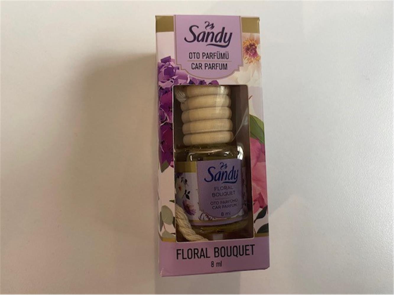 Pereja Sandy Floral Bouquet (Çiçek Buketi) 8ml Oto Kokusu Cam 
