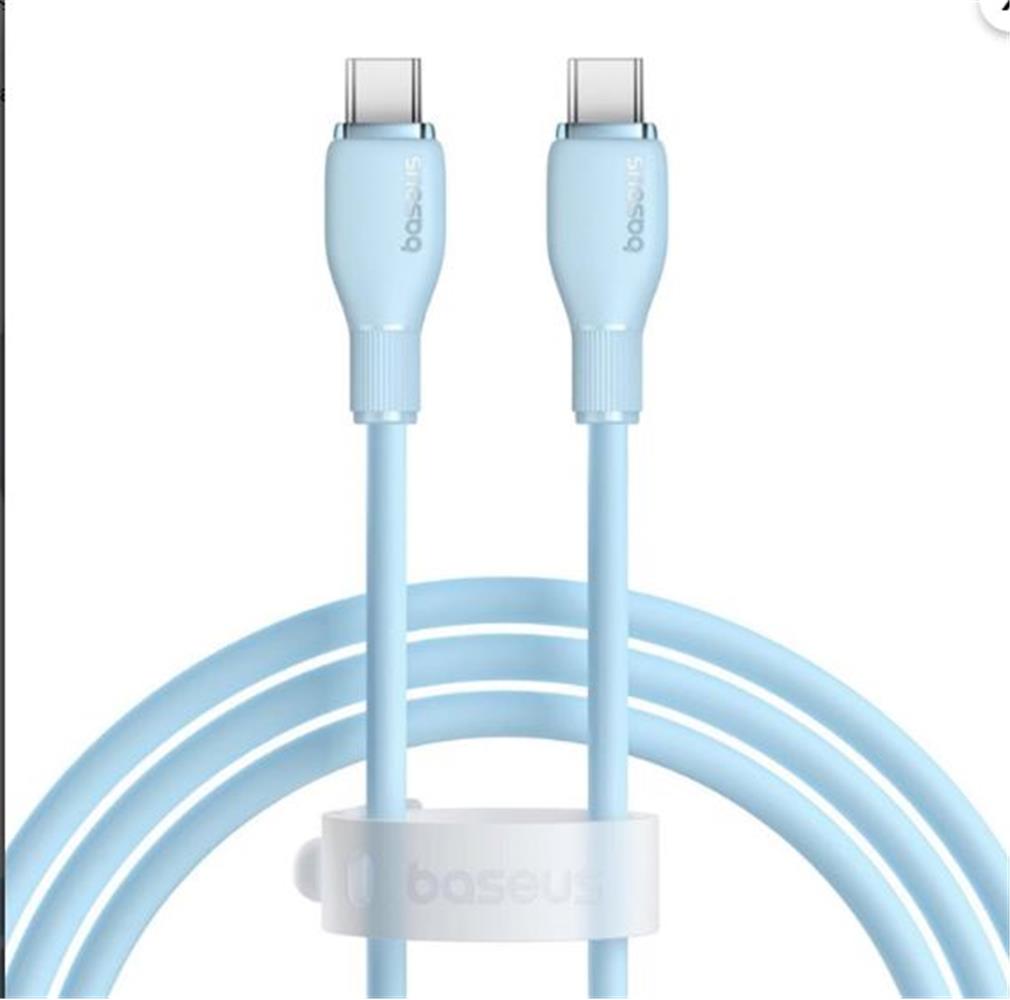 Baseus Pudding C to C 100W Kablo 1.2m Mavi (P10355702311-00)