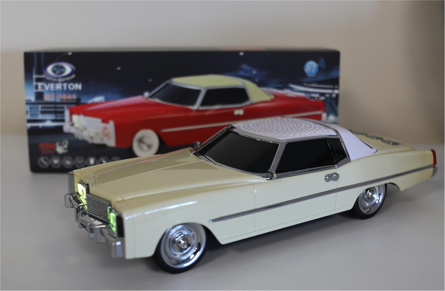 EVERTON RT-1941 Bej Arabalı  Bluetooth Fm-Usb-Tf-Aux Şarjlı Nostaljik Radyo