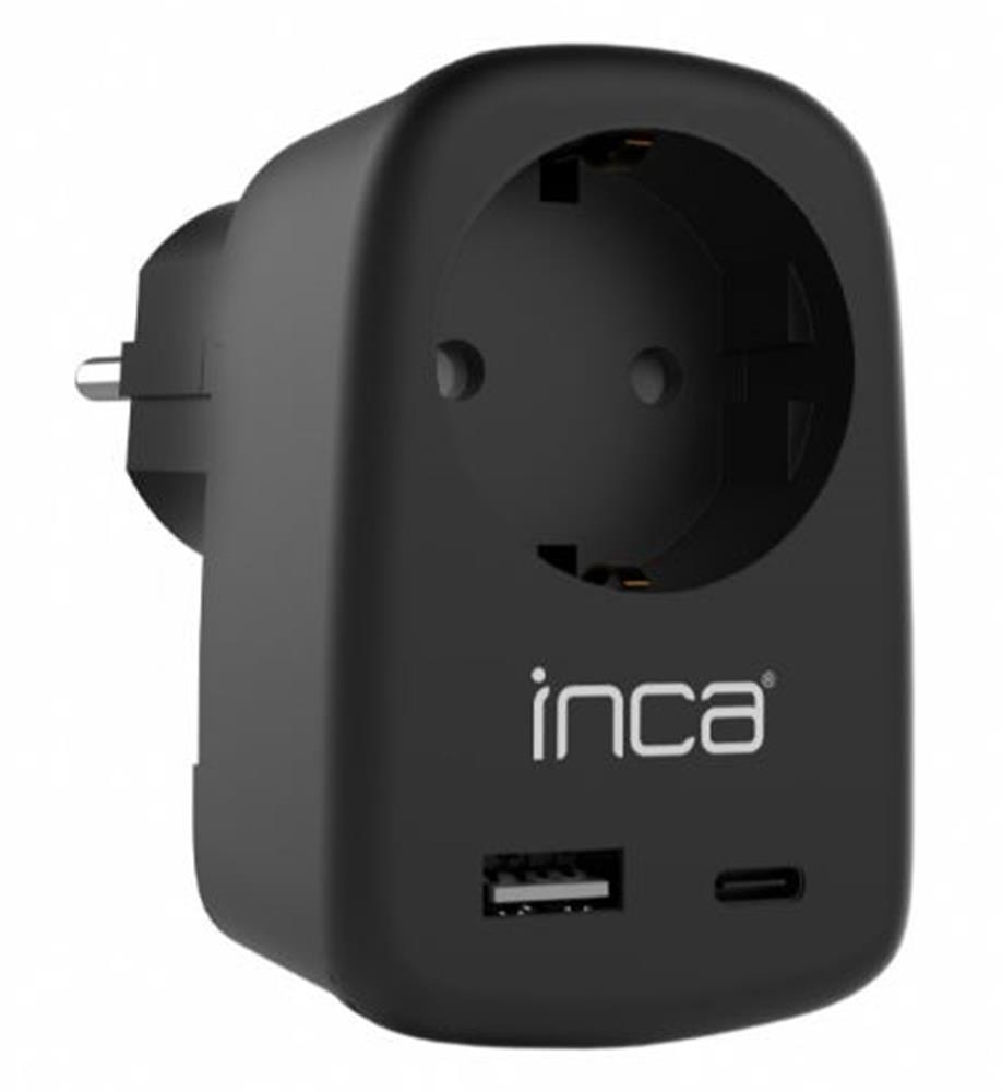 INCA IPW-42SY TYPE-C+ USB-A Giriş   Soketli Duvar Prizi 