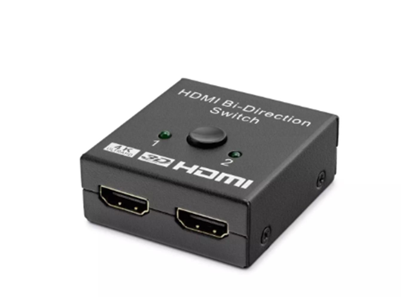 Hadron Hdx1296 2 Port Hdmi Switch 2Giriş 1Çıkış Bi-Direction 4K Ultra HD ve 3D HDMI 1.4 - 2.0 uyumlu
