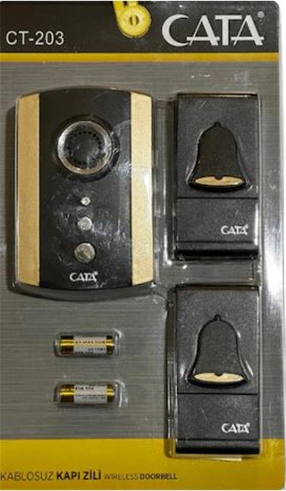 Cata Ct-102 Kablosuz Kapı Zili bEYAZ Desenli