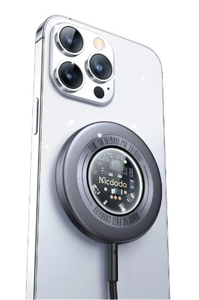 MCDODO CH-2330 15 W MagSafe Hızlı Şarj Cihazı - Koyu Gri