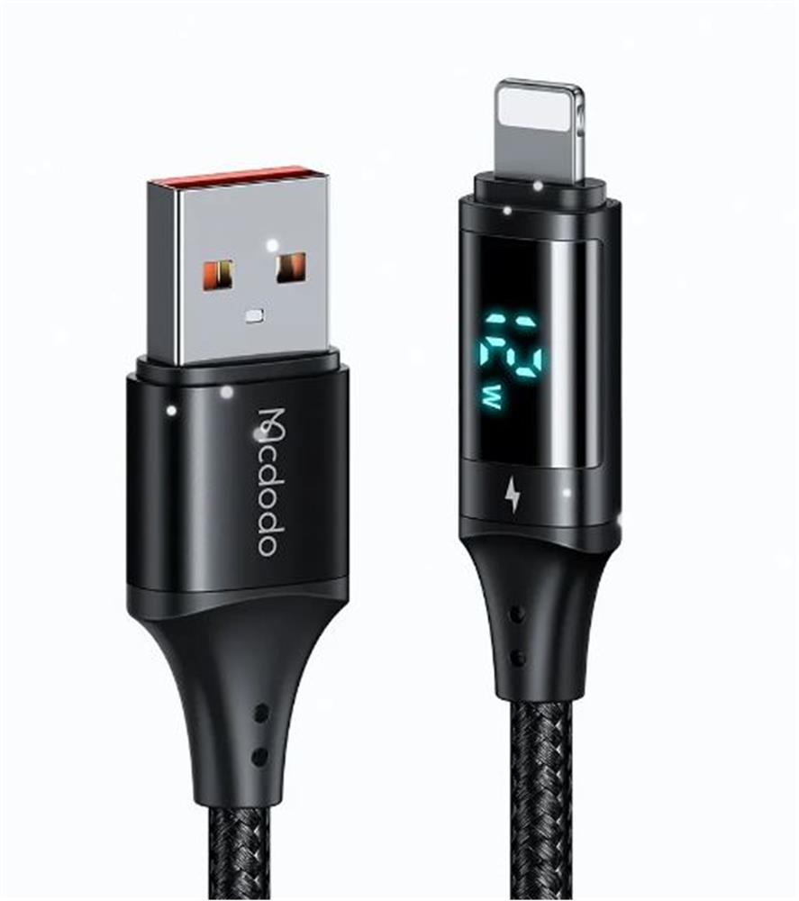 MCDODO CA-1060 DİJİTAL EKRANLI Usb-A To Lightning HIZLI DATA-ŞARJ KABLOSU 3A 1.2M
