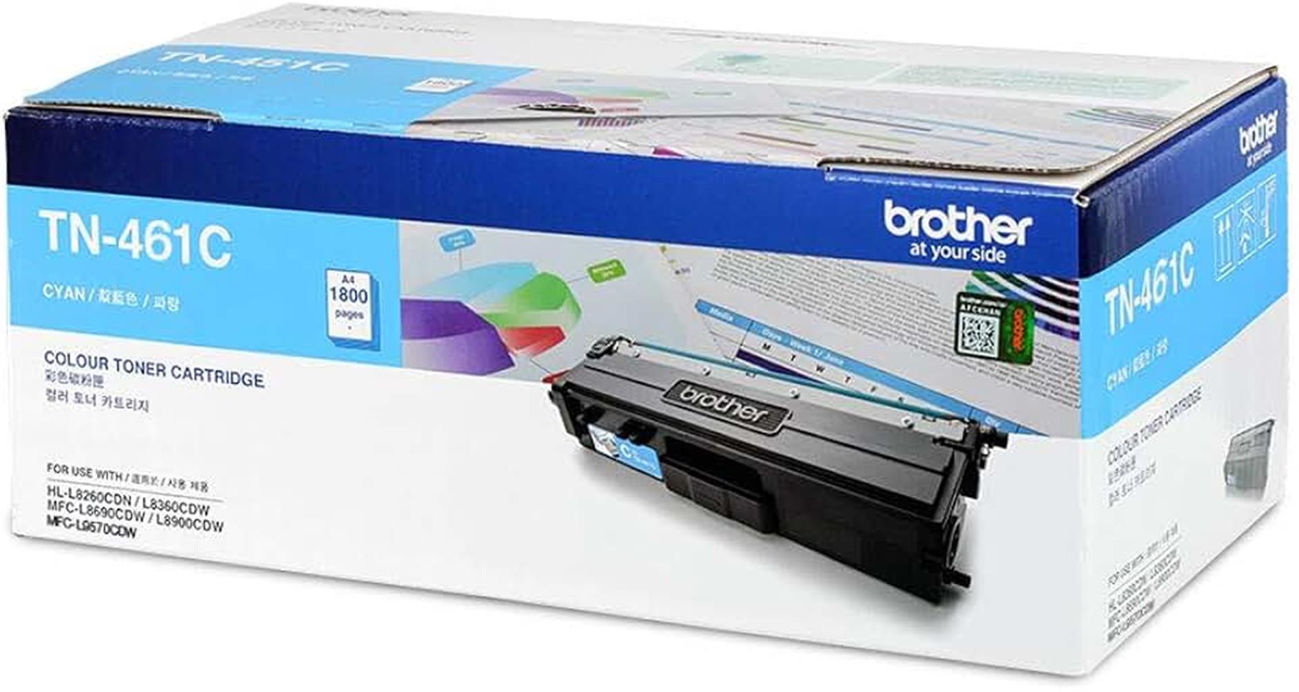 Brother TN-461C 1.800 Sayfa Cyan Mavi Toner HL-L8360CDW MFC-L8690CDW