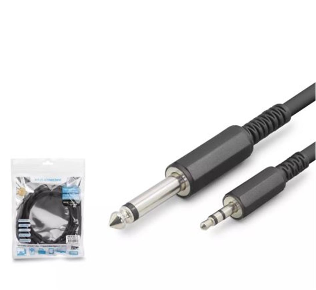 Hadron Hdx1077 6.5Mm To 3.5Mm Kablo Enstrüman Gitar 3M Siyah 