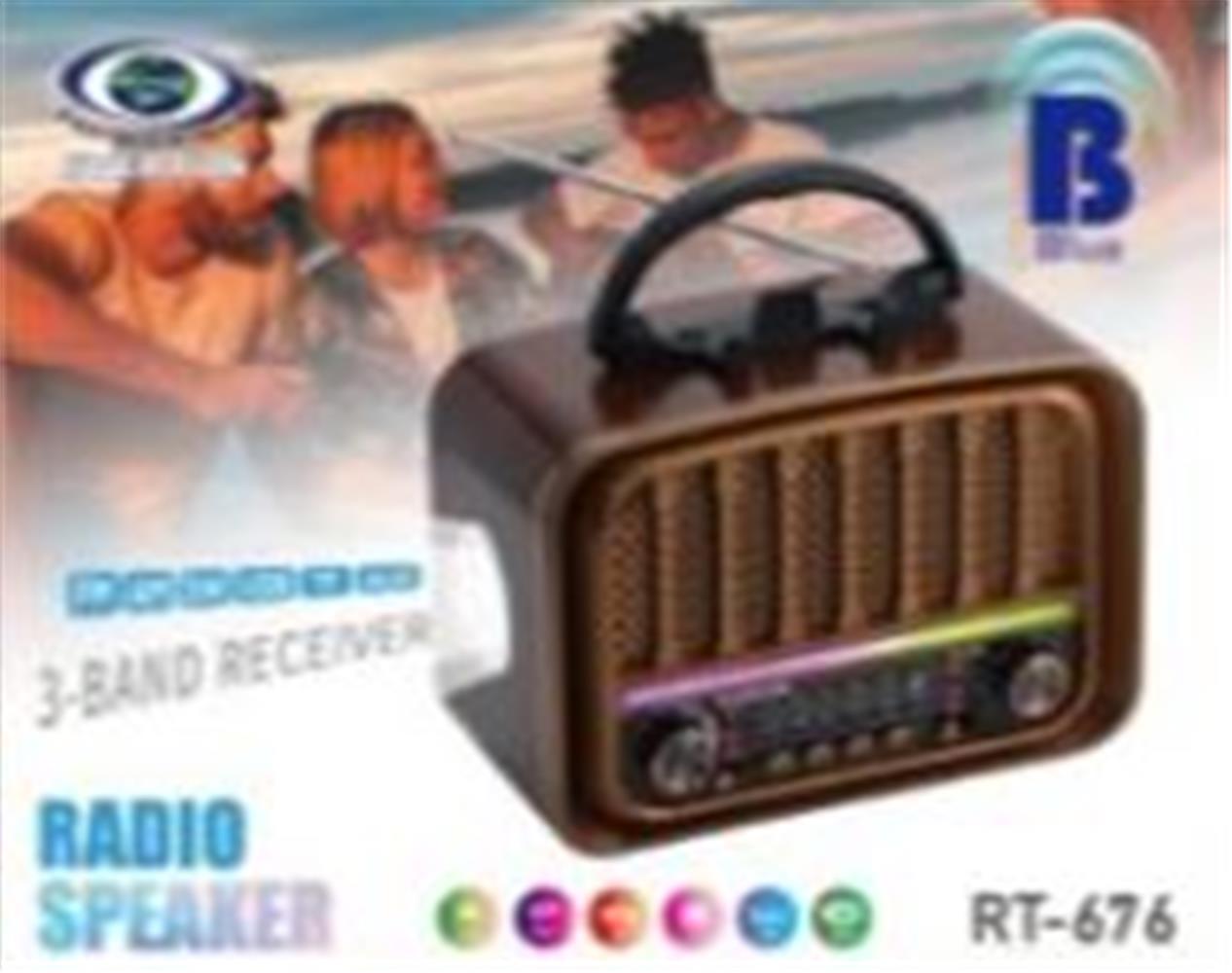 Everton RT-676  Bluetooth (rgb) Fenerli Usb-Micro Sd Nostaljik Radyo