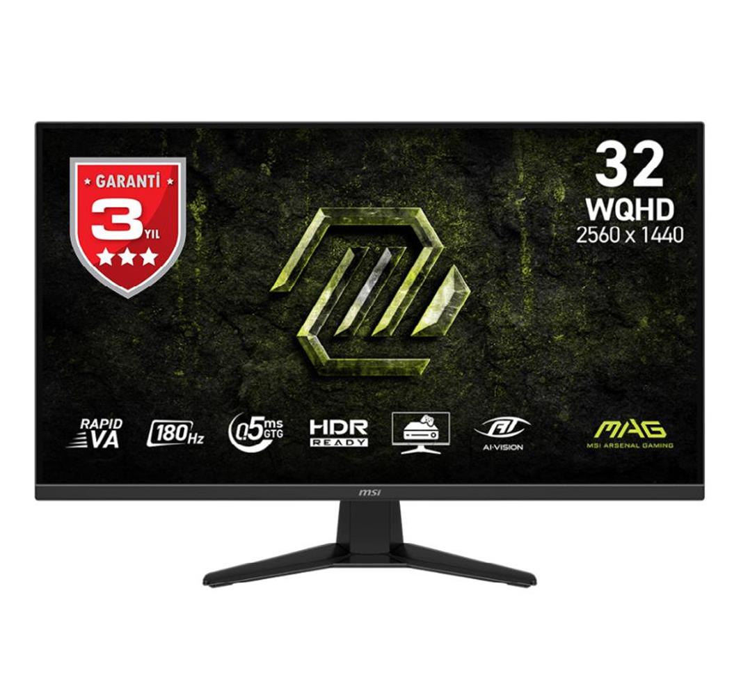 MSI 31.5" 325QF E18V 180Hz 0.5ms 2K 2560x1440 (WQHD) 16:9 Flat Rapid VA Adaptive-Sync Gaming Monitor