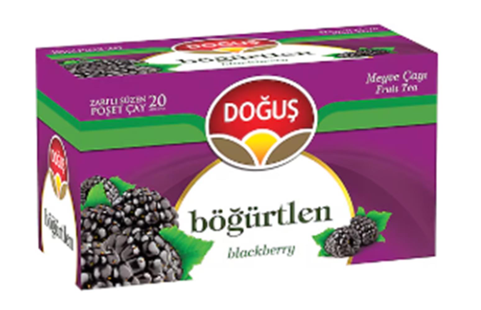 Doğuş Böğürtlen Meyve Çayı Süzen Poşet Çay 20x1.90 gr