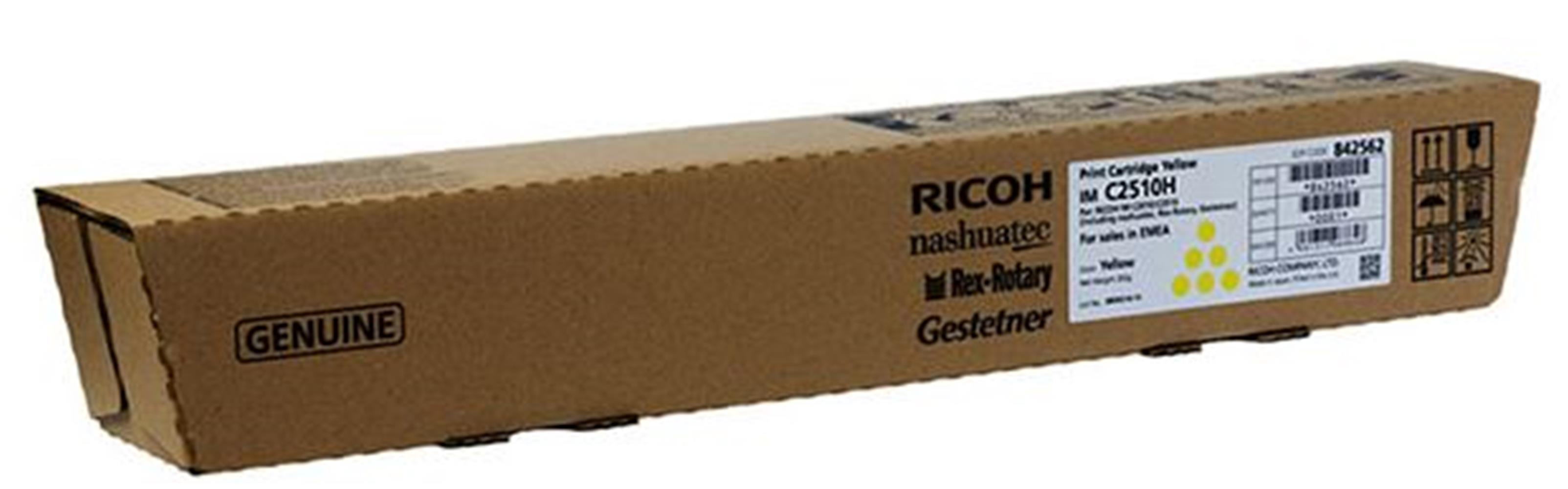 Ricoh IM C2510H Yellow Sarı Orjinal Fotokopi Toneri IM C2010-2510 18.000 Sayfa 