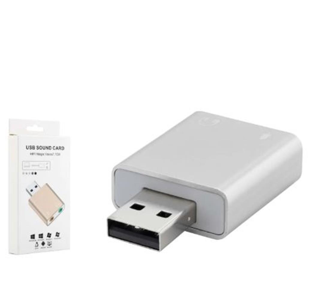 HADRON HDX5272 USB Harici Ses Kartı 7.1 Gümüş