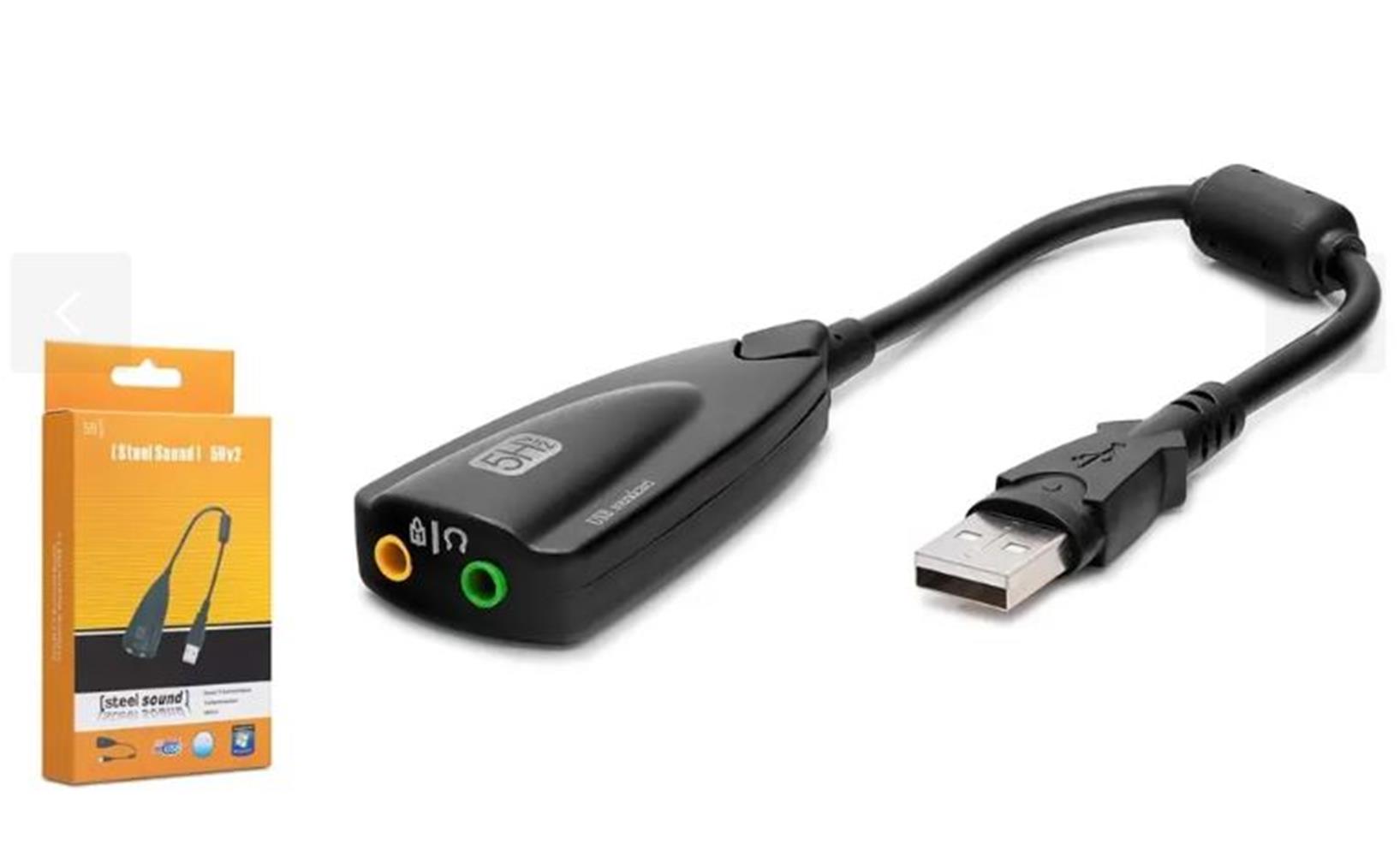 HADRON HDX5254 USB Harici Ses Kartı 7.1 Siyah