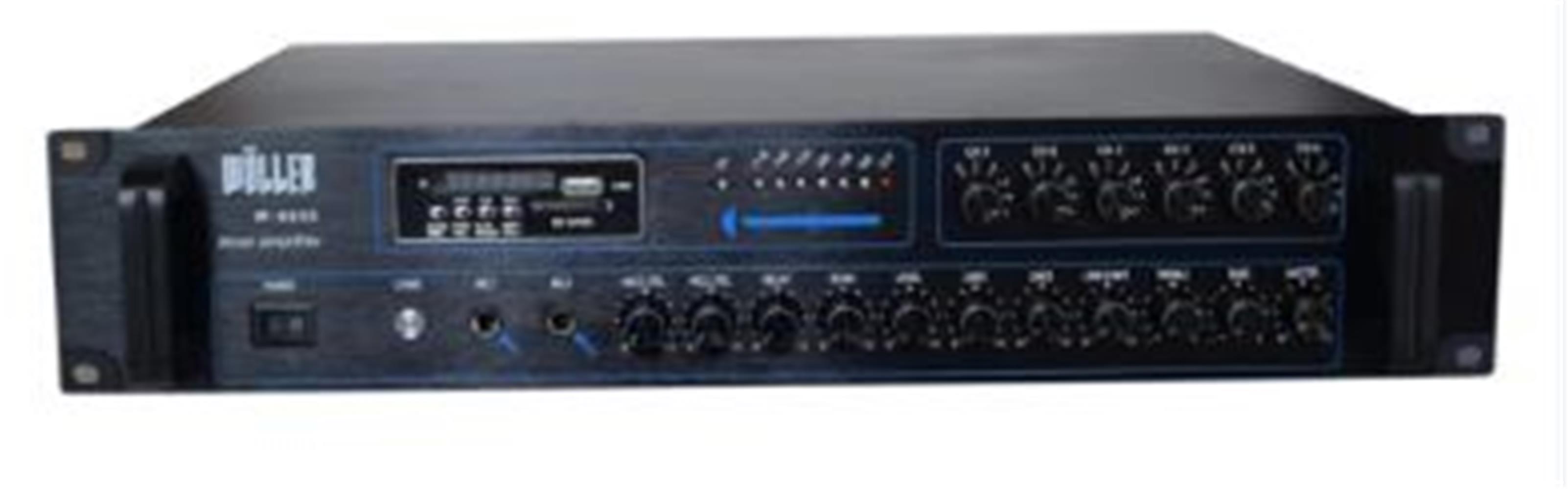 Wöller W-6800 6 Bölge 800 Watt Çıkış Bağımsız Kontrol Usb-Sd Kart-Bluetooth Mikser Amplifikatör