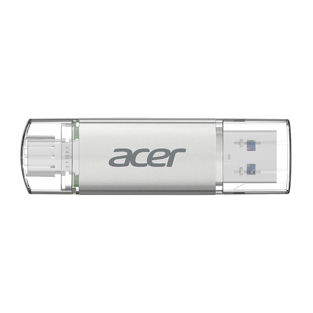 Acer 32GB USB 3.2 UT300-32GB USB-A+USB-C Çift Taraflı Metal Flash Bellek