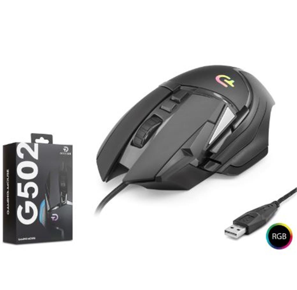 GOOD PRO G502 RGB Gaming Mouse 7200 DPI 6 Tuş 1000Hz Siyah