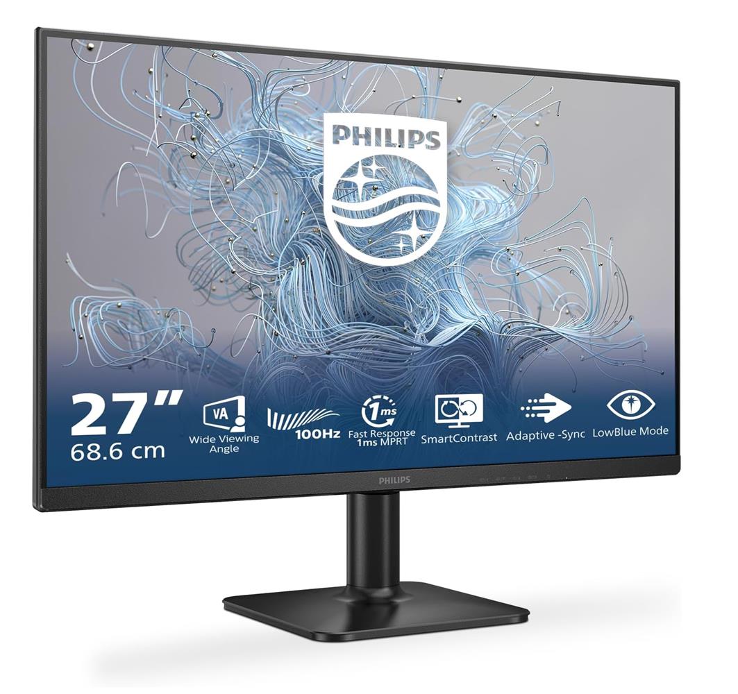 Philips 27" 27E2N1100L-01 Full HD 1920x1080 1Ms 100 Hz D-Sub HDMI Siyah Monitör