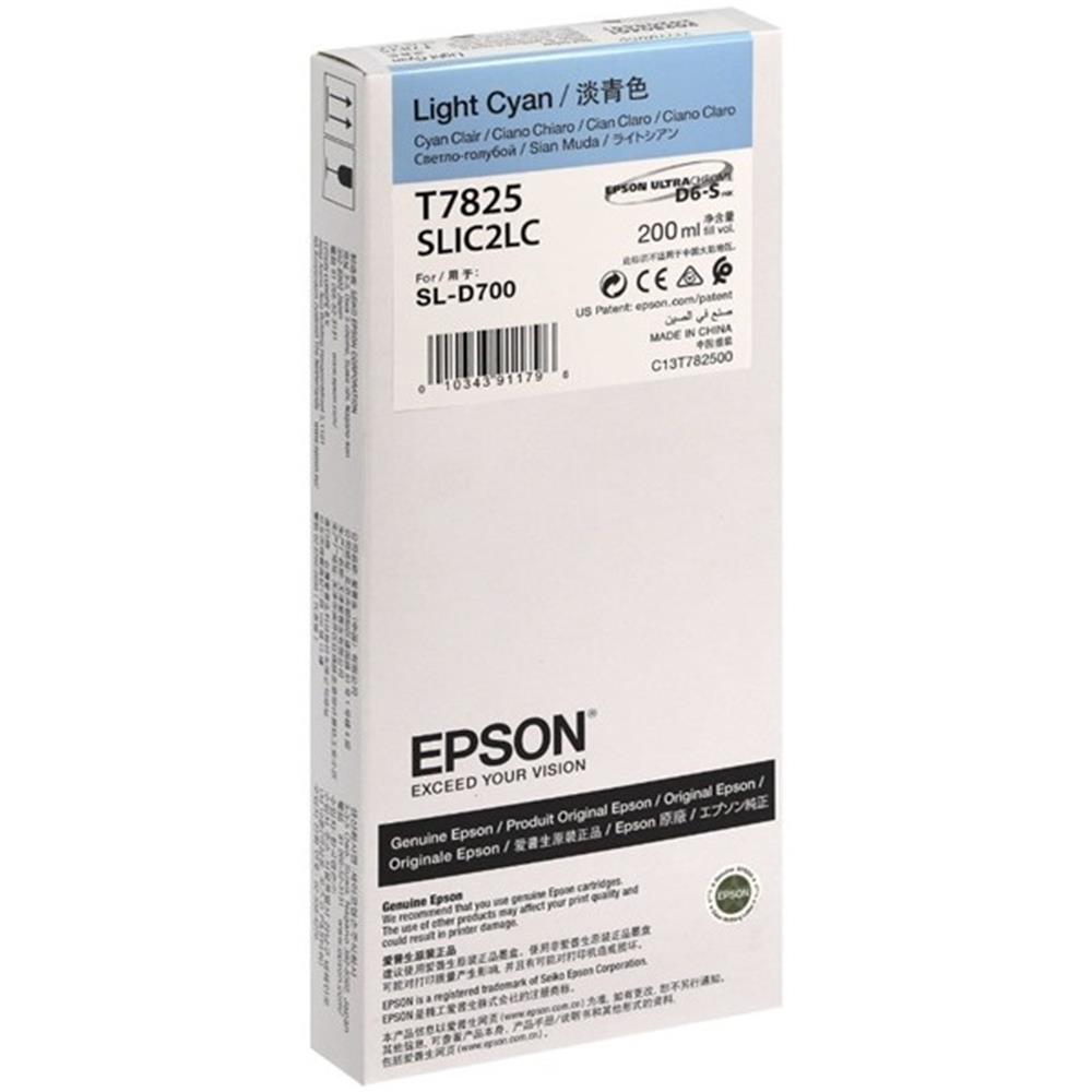 EPSON SURELAB SL-D700 LIGHT CYAN MÜREKKEP C13T78250N