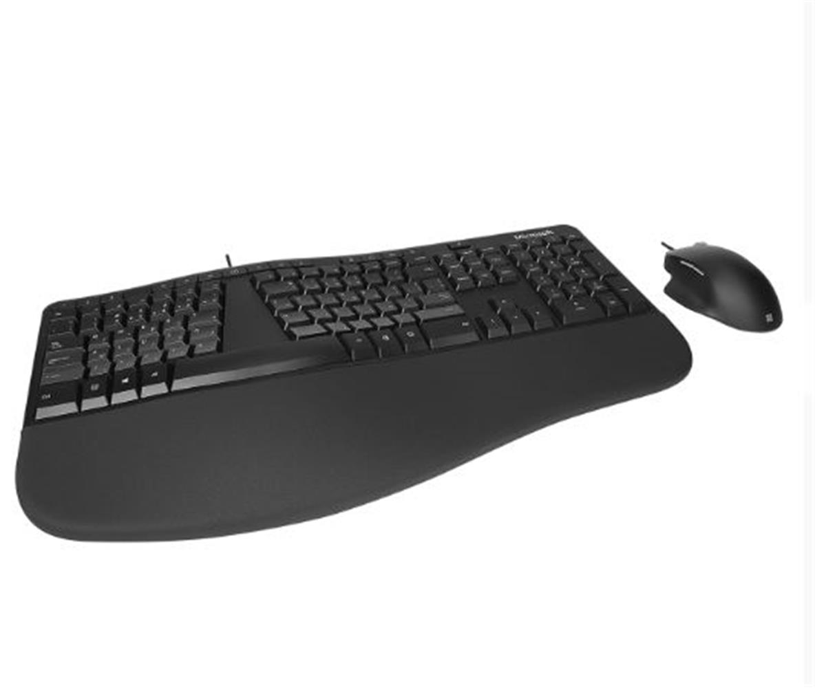 Microsoft Ergonomic Desktop Kablolu Klavye Mouse Set Hebrew Layout RJY-00016 (İthalatcı Garantili)
