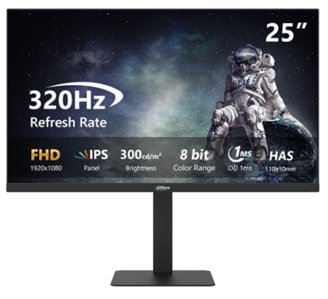 Dahua LM25-E241A  25" 320Hz 1ms DP+HDMI+Audio out IPS Pivot Gaming Monitör