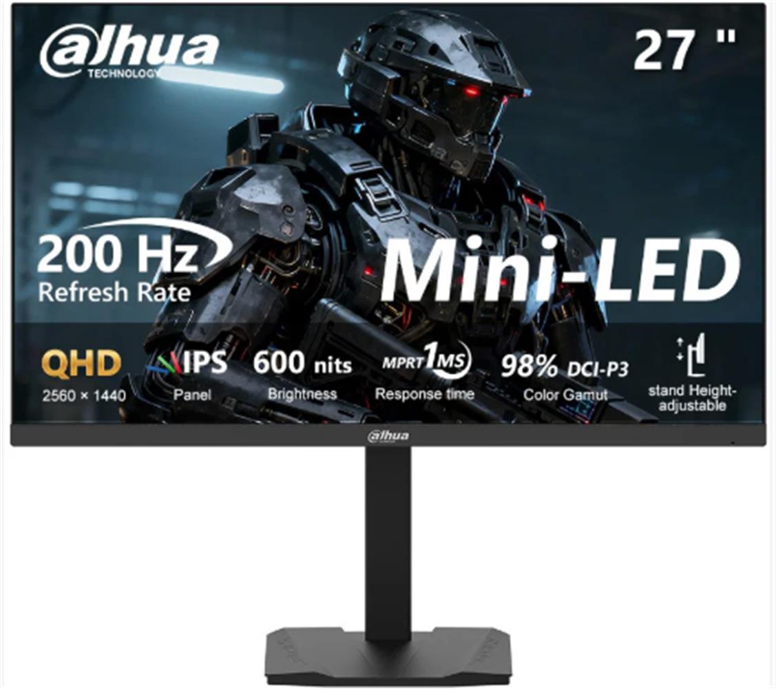 Dahua LM27-EM331A 27" 200Hz 1ms 2-DP+2-HDMI+Audio out Pivot IPS Gaming Monitör