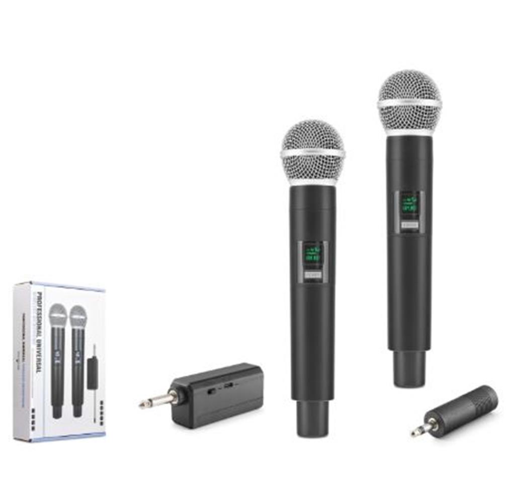 HADRON HDX2802 UHF Kablosuz 2 Mikrofonlu Set 6.35 mm Siyah