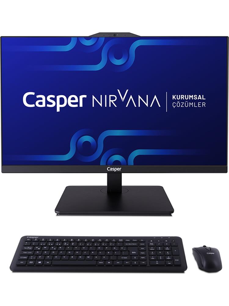 Casper Nirvana A90.1342-BE00A-V-S-K Siyah i5-13420H 16GB RAM 500GB NVME 23.8" Pivot W11H All In One