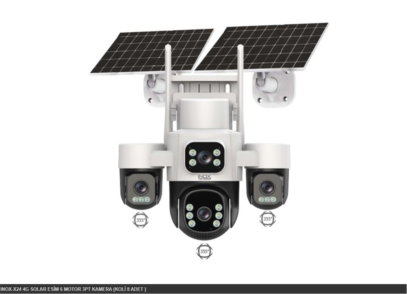 INOX-X24 4G SOLAR ESİM 6 MOTOR 3PT KAMERA