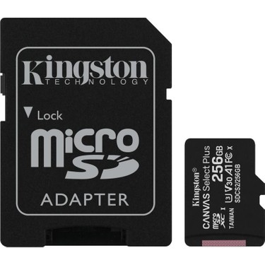 Kingston SDCS2 256GB microSDHC Canvas Select Plus CL10