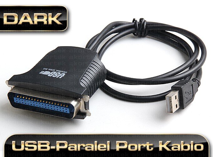 DARK DK-CB-USB2XLPT 1.5 MT USB 2.0 TO PARALEL YAZICI KABLOSU