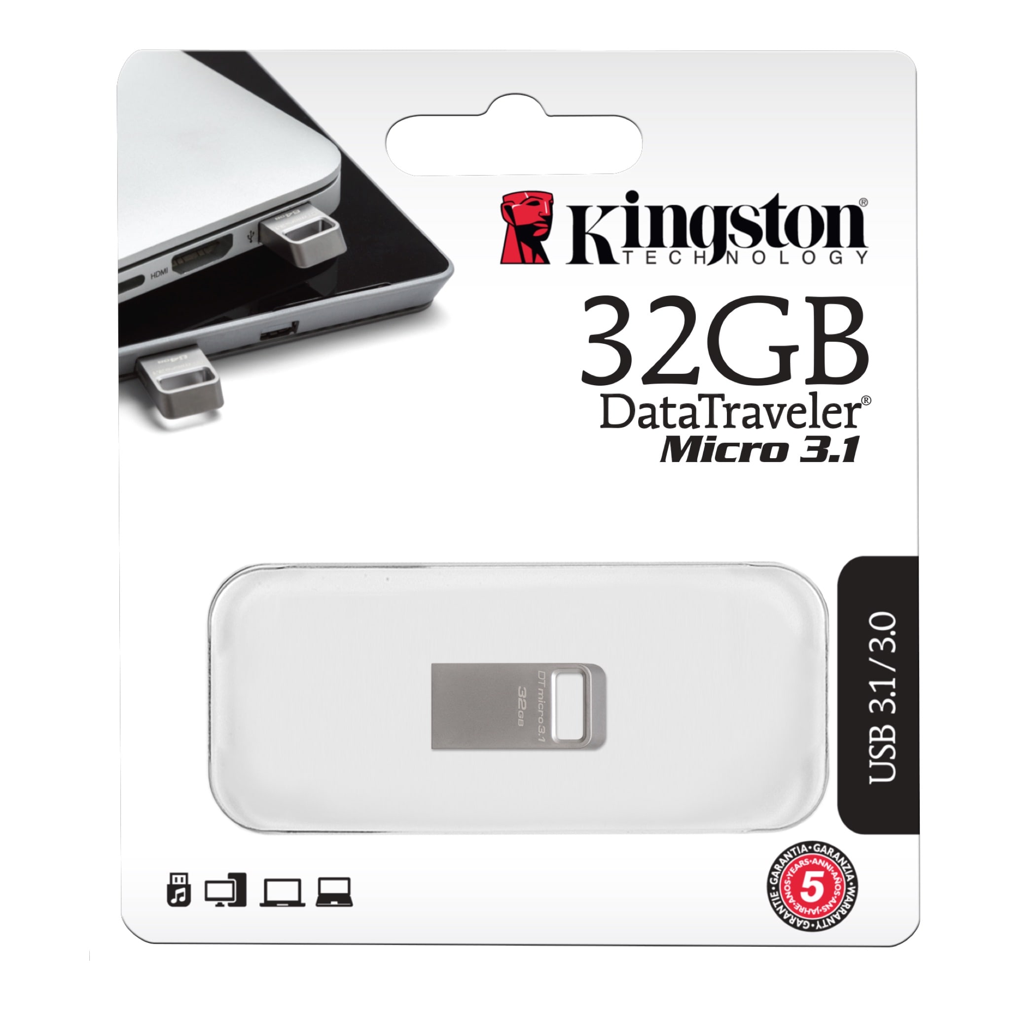 32 GB USB3.1 KINGSTON DT MICRO (DTMC3/32GB)