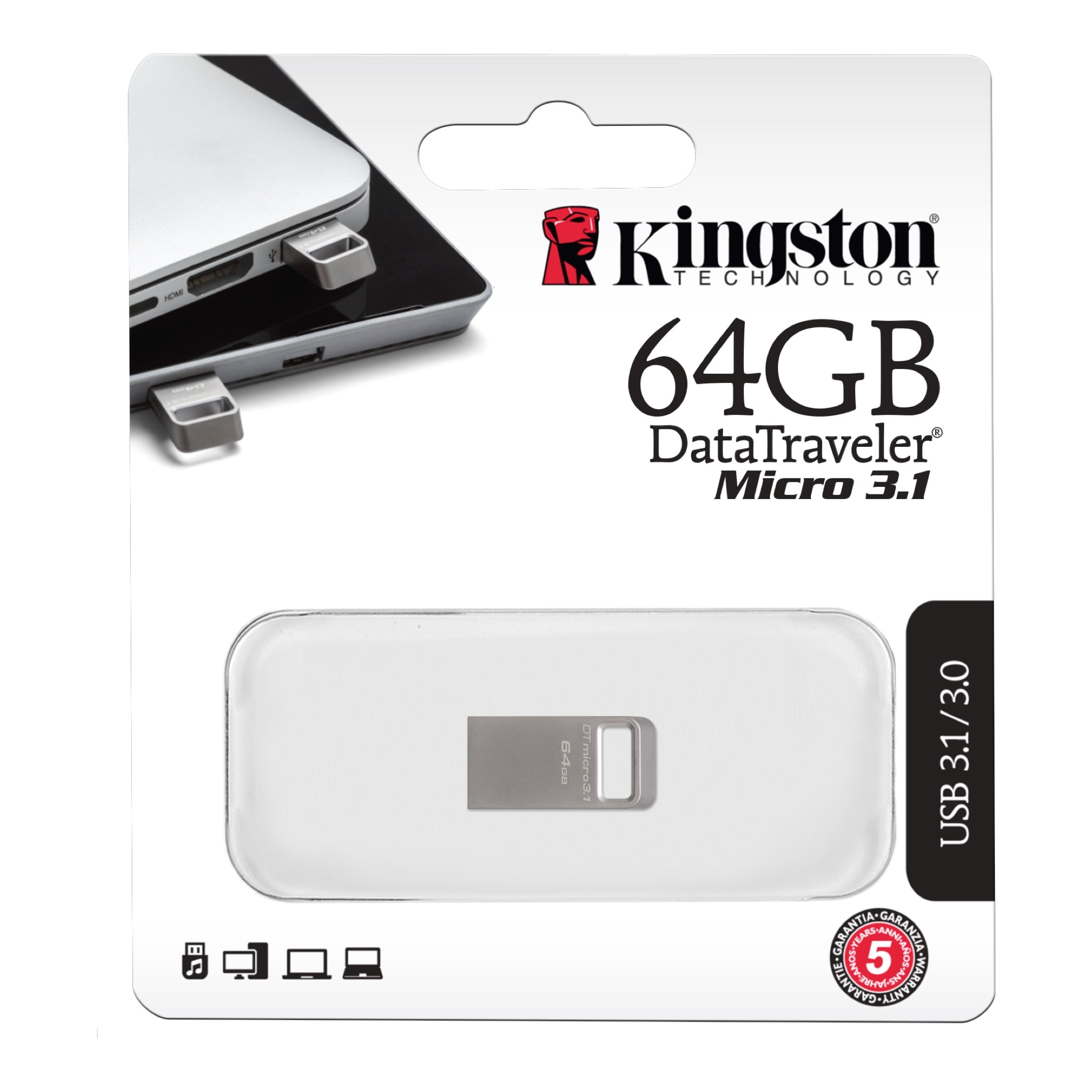 64 GB USB3.1 KINGSTON DT MICRO (DTMC3/64GB)