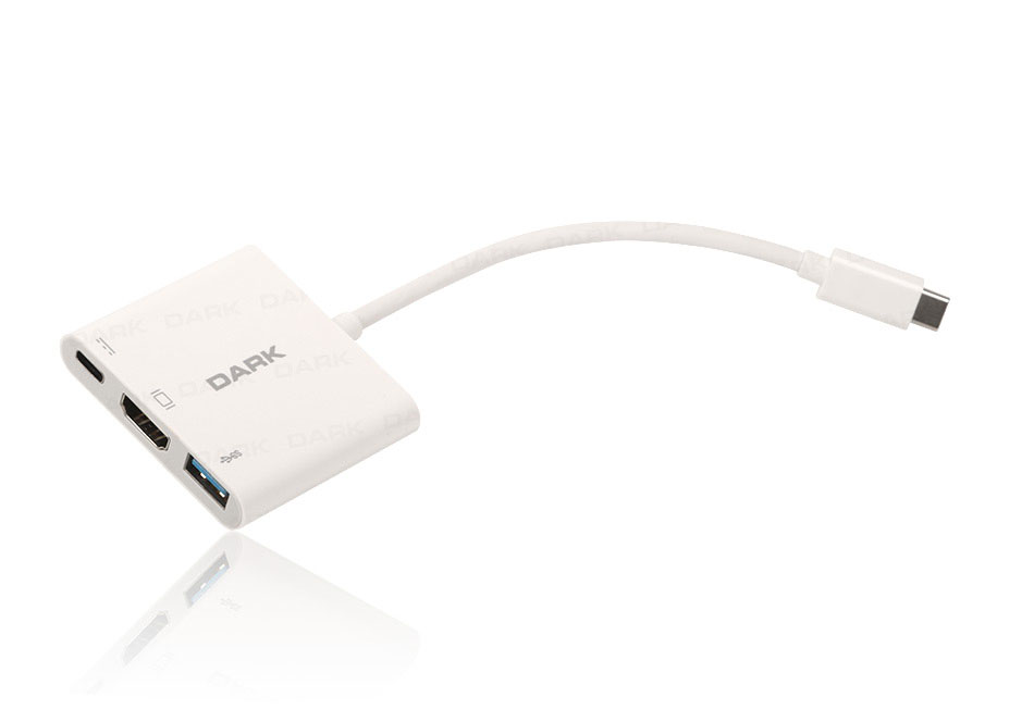 DARK 3IN1 USB3.1 TYPE C-USB3.0 / HDMI / USB3.1 TYPE C DONUSTURUCU (DK AC U31X32)