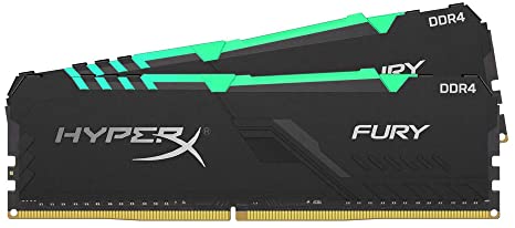 16 GB (2x8GB) DDR4 3200MHz KINGSTON HYPERX FURY RGB CL16 (HX432C16FB3AK2/16)