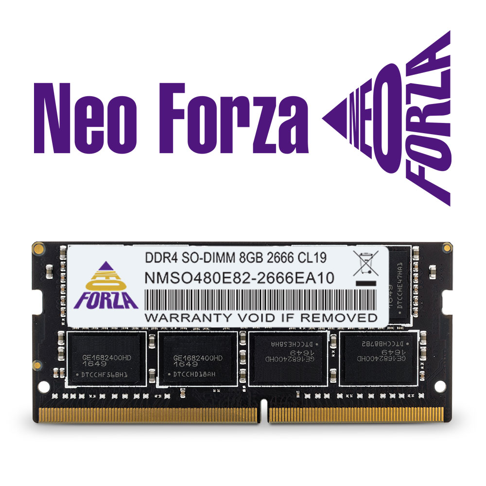 8 GB DDR4 2666MHz NEOFORZA CL19 SODIMM (NMSO480E82-2666EA10)