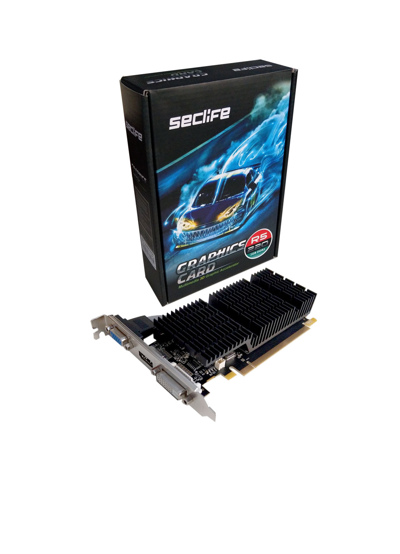 SECLIFE RADEON R5-220 2GB DDR3 64BIT HDMI/DVI/VGA