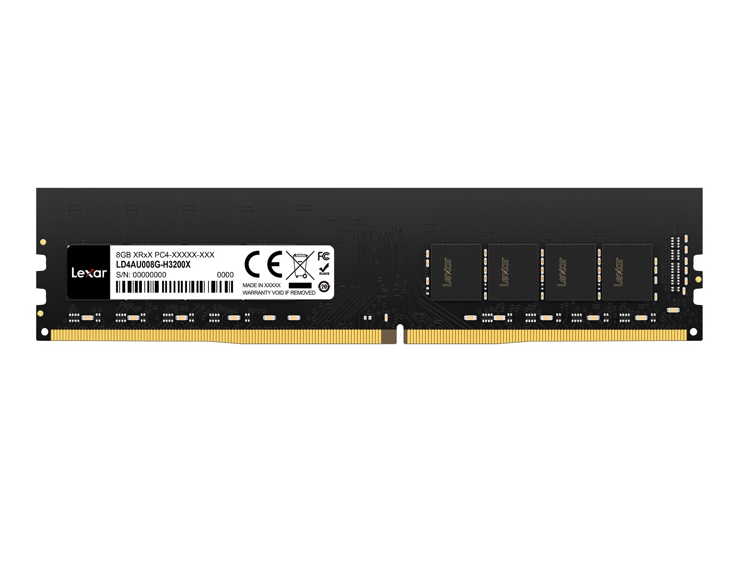 8 GB DDR4 3200MHz LEXAR CL19 (LD4AU008G-R3200GSST)