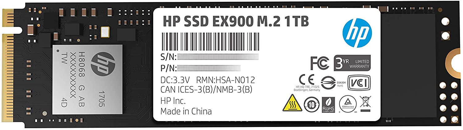 HP EX900 1 TB NVME SSD 2100/1800 (5XM46AA)