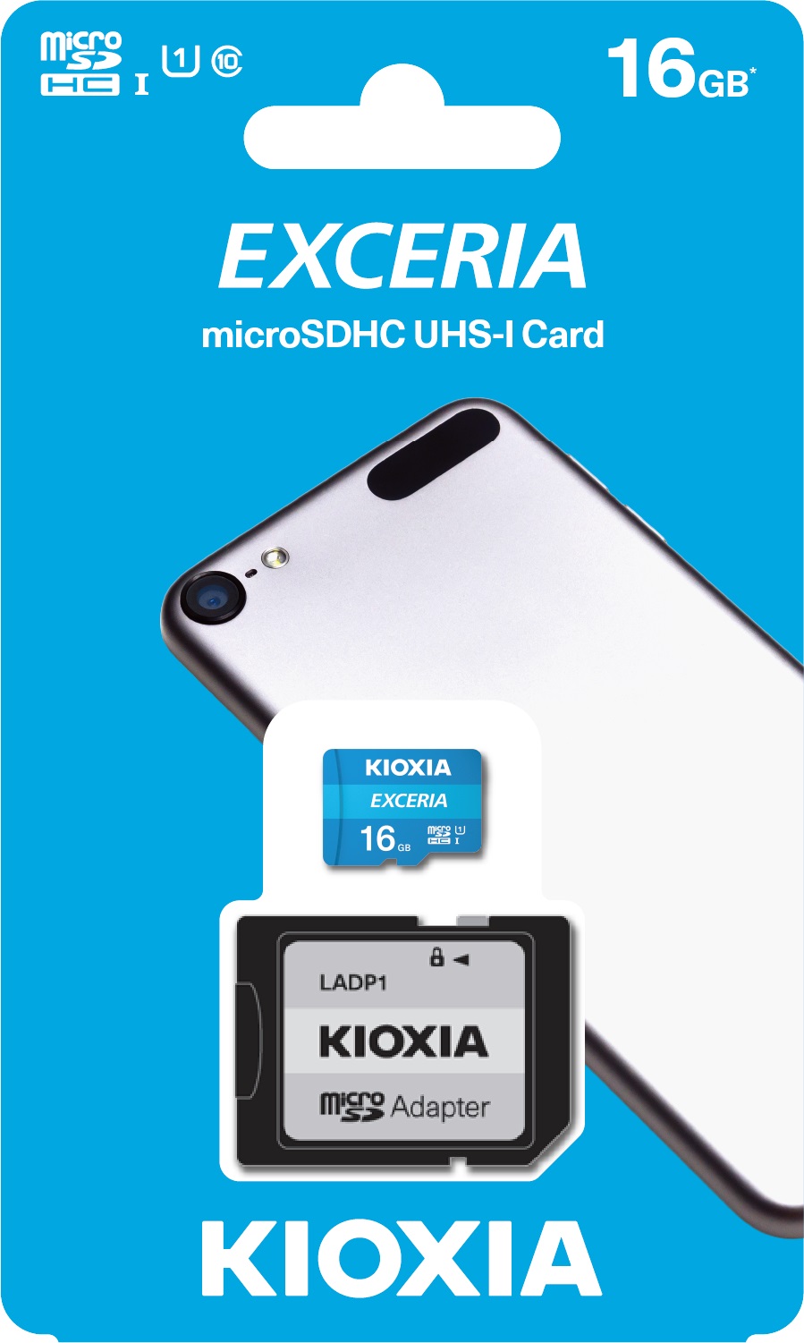 16 GB KIOXIA EXCERIA MICRO SDHC UHS-1 CLASS 10 100MB/S (LMEX1L016GG2)