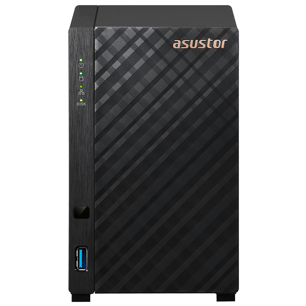 ASUSTOR AS1102T 2 SLOT TOWER NAS 1.4 QUAD GHz 1GB DDR4 2.5GBE