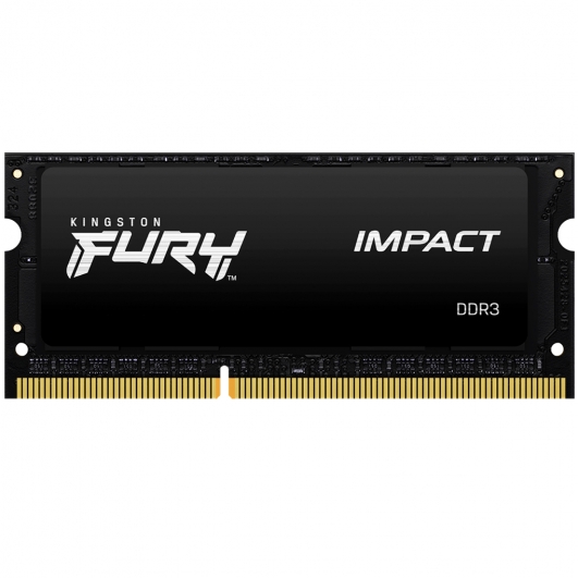 8 GB DDR3 1600MHz KINGSTON FURY IMPACT CL9 LOW VOLT. 1.35V SODIMM (KF316LS9IB/8)