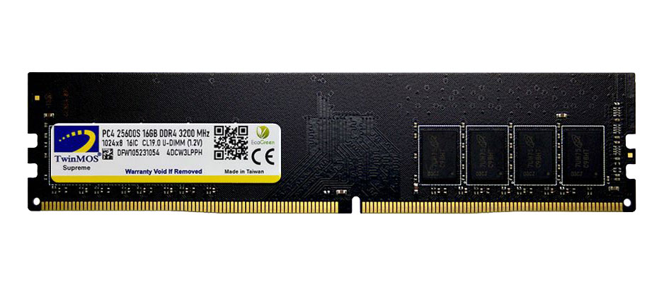 16 GB DDR4 3200MHz TWINMOS SIYAH (MDD416GB3200D)