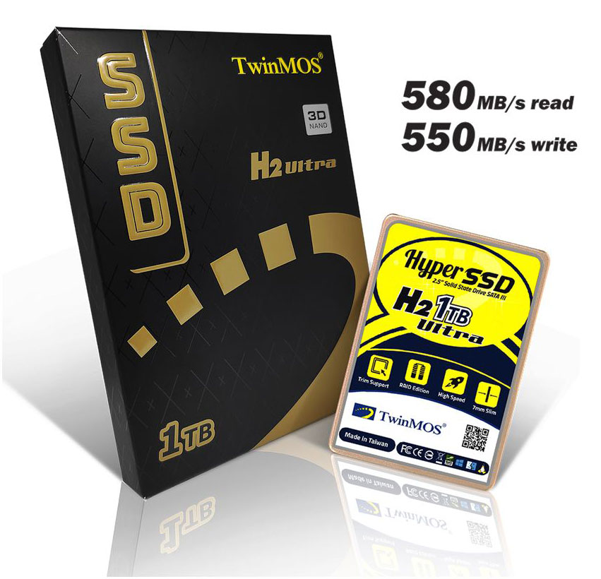 TWINMOS 1 TB 2.5" SATA3 SSD 580/550 GOLD (TM1000GH2U)