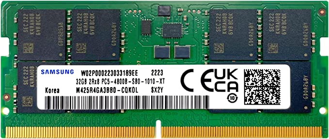 32 GB DDR5 4800MHz SAMSUNG CL40 SODIMM KUTUSUZ (M425R4GA3BB0-CQKOD) 