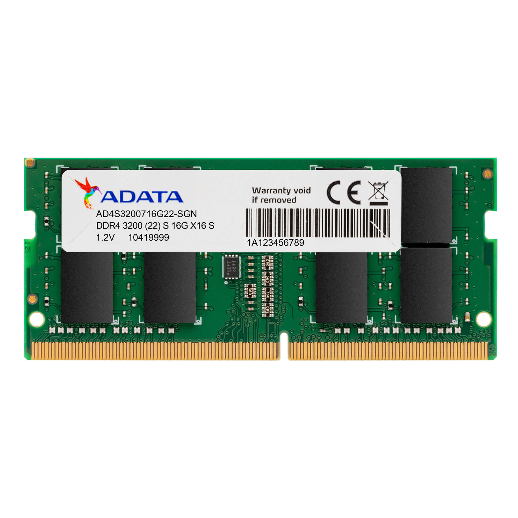 16 GB DDR4 3200 MHz ADATA SODIMM (AD4S320016G22-SGN)